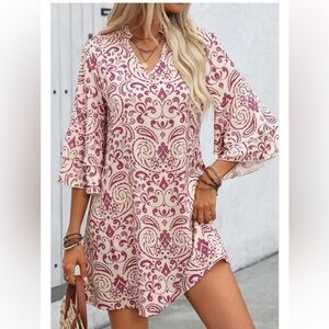 Sexy & Flouncy Boho Dress -Sz XL